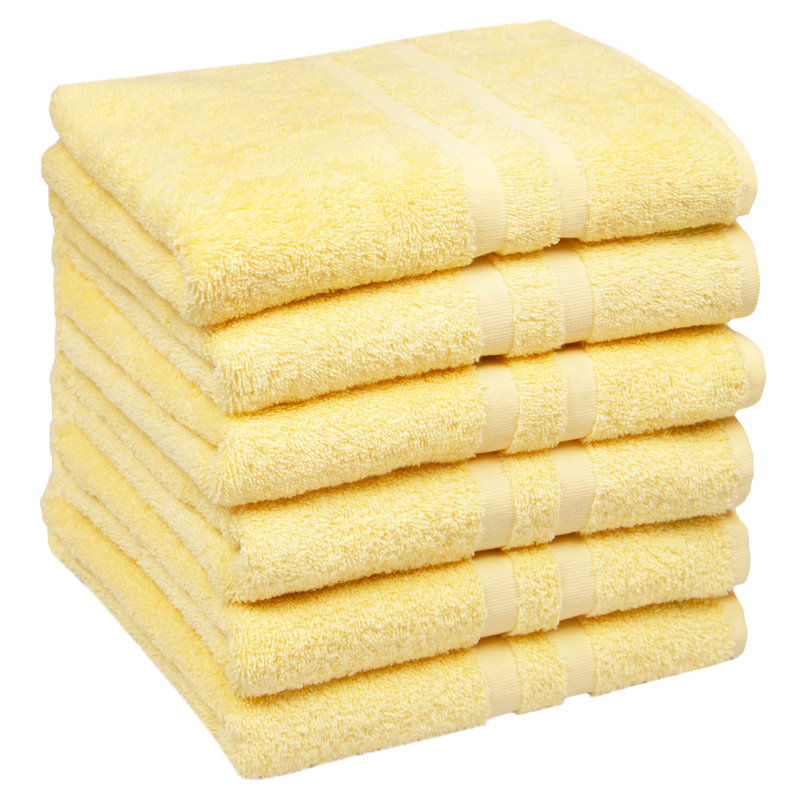 Midweight Hand Towel, Yellow