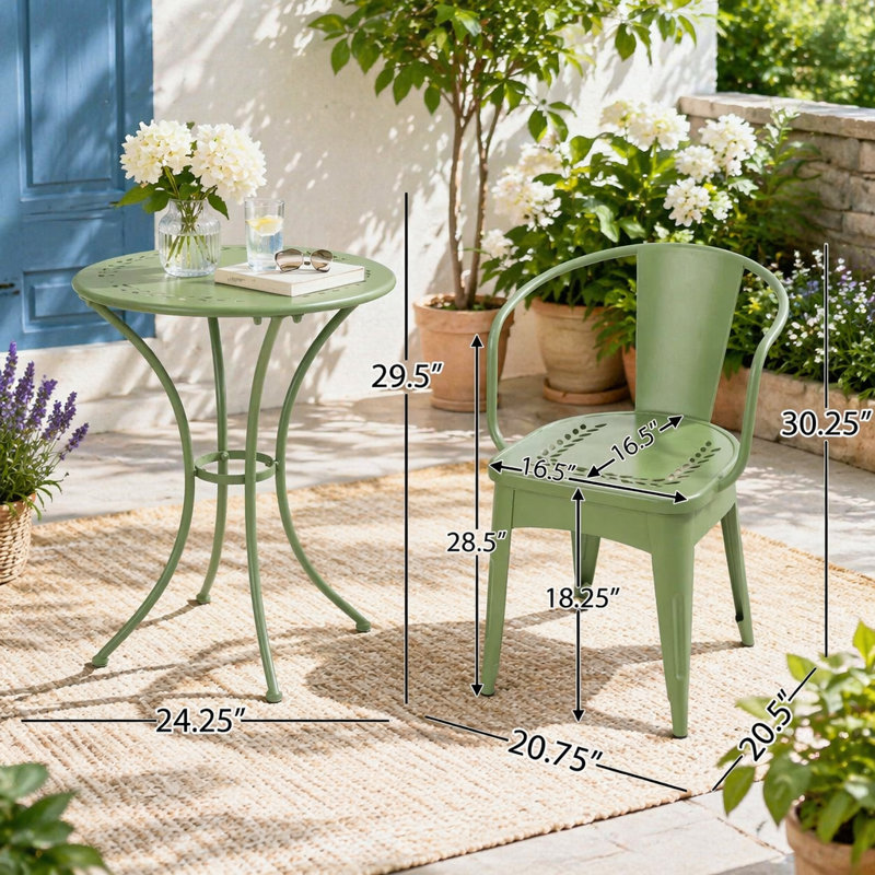 Ensemble d'extérieur 3 pièces, Vert