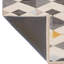 Tapis décoratif moderne à motif géométrique gris-beige-110018277