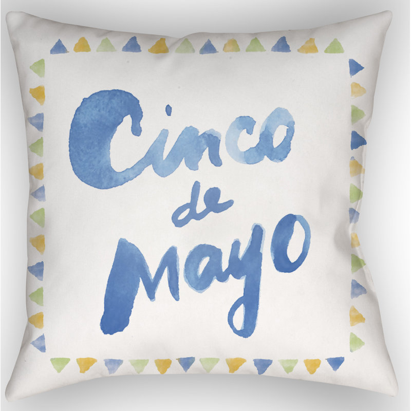 Coussin décoratif intérieur/extérieur cinco, H 20 po x l 20 po x P 4 po