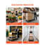 Chariot de manutention pliable, capacité de 300 kg, 89,4 x 59,4 x 85,1 cm, plateau pliable avec roues pivotantes, poignée de poussée compacte