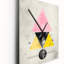 Transcendance rétro, triangulaire, aquarelle minimale - horloge murale moderne abstraite-99633755