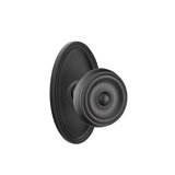 Privacy Waverly Knob with Oval Rose