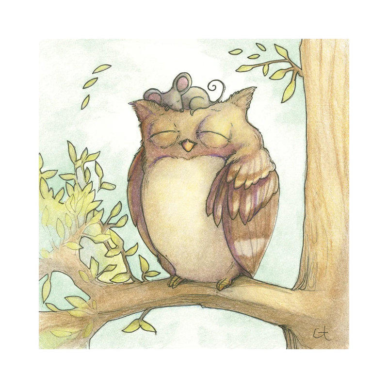 Frienship Takes Courage - Wrapped Canvas Painting, 45.72 cm H x 45.72 cm W x 1.91 cm D