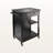 Declan 1-Drawer Kitchen Cart in Black Finish with Casters, 31.11'' H X 25.47'' W X 19.19'' D