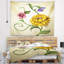 Tapisserie illustration de fleurs et feuilles floral-28497886