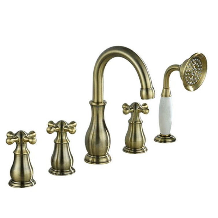 Wall-mounted shower valve with adjustable temperature control and modern design