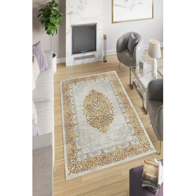 Eco-Friendly Area Rug, Grey, 5.9 x 9.2 Feet | 100% Polyester, 650 g/m², 0.2 in Pile Height | Antibacterial, Non-Slip PVC Dot Underside, Machine Washable, Perfect for Living Room & Bedroom Décor