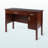 Hansford 2-Drawer and 1-Cabinet Writing Desk in Walnut Finish, 29.38" H X 44.61" W X 17.53" D