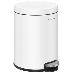 20.5x26x28cm Plastic Touch Top Waste Bin - 3L