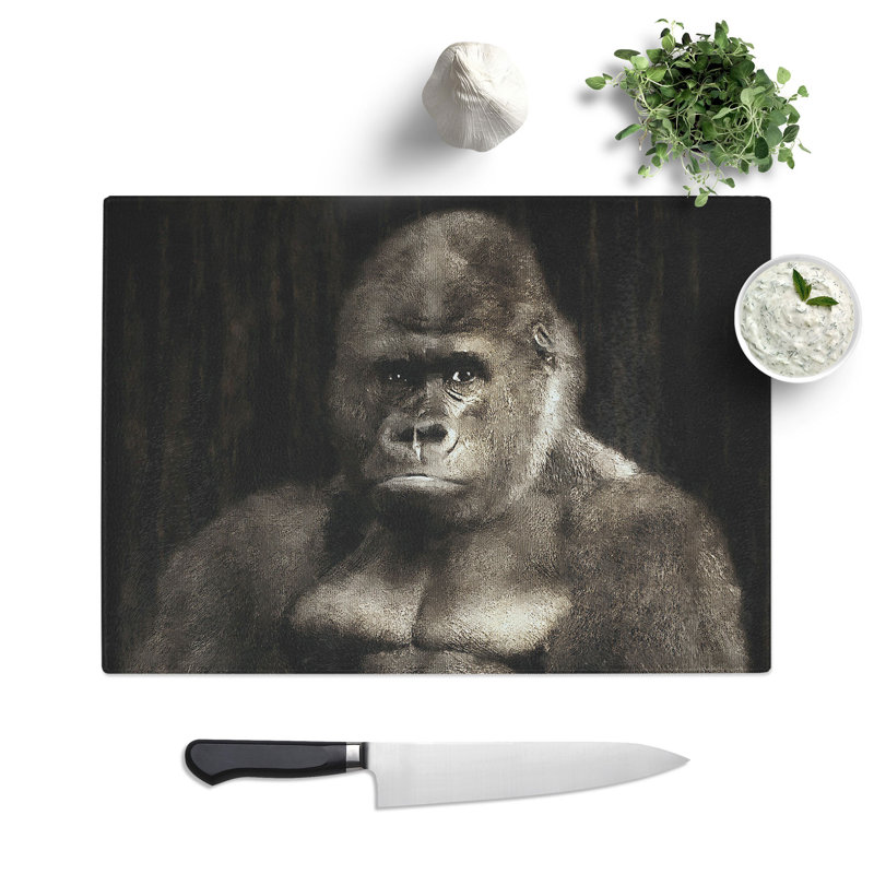 Silverback Gorilla Vol.2 Chopping Board, 0.4cm H x 20cm W x 28.5cm L