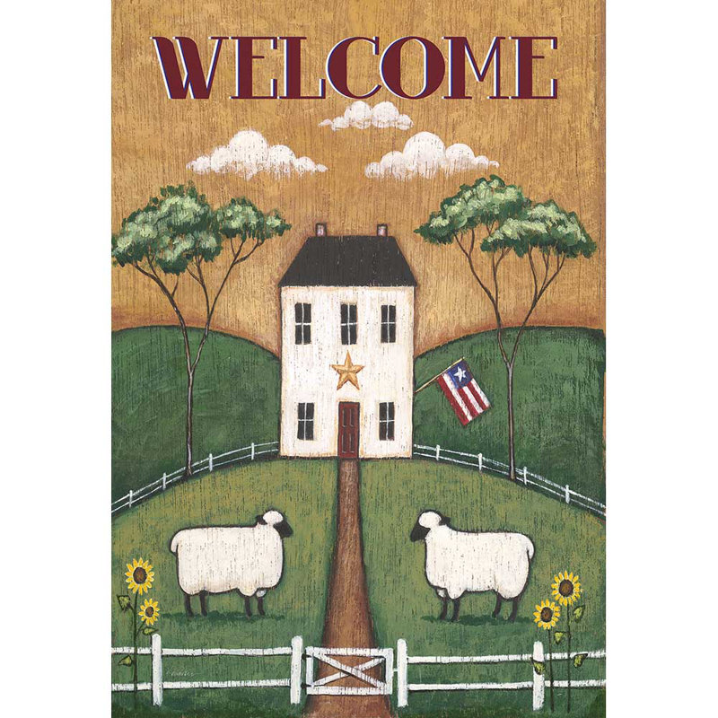 Drapeau Folk House polyester 30 x 44