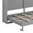Queen Size Horizontal Murphy Bed Wall Bed With LED Lights-107510385