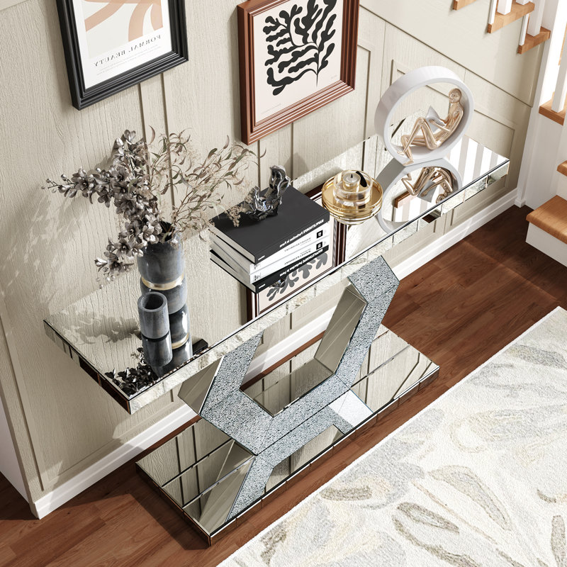Miroir hexagonal en cristal Sparkling