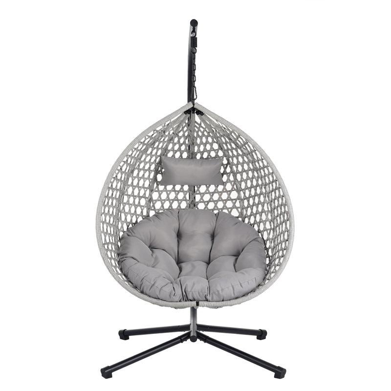 Patio Single Chair For Indoor And Outdoor, Gray