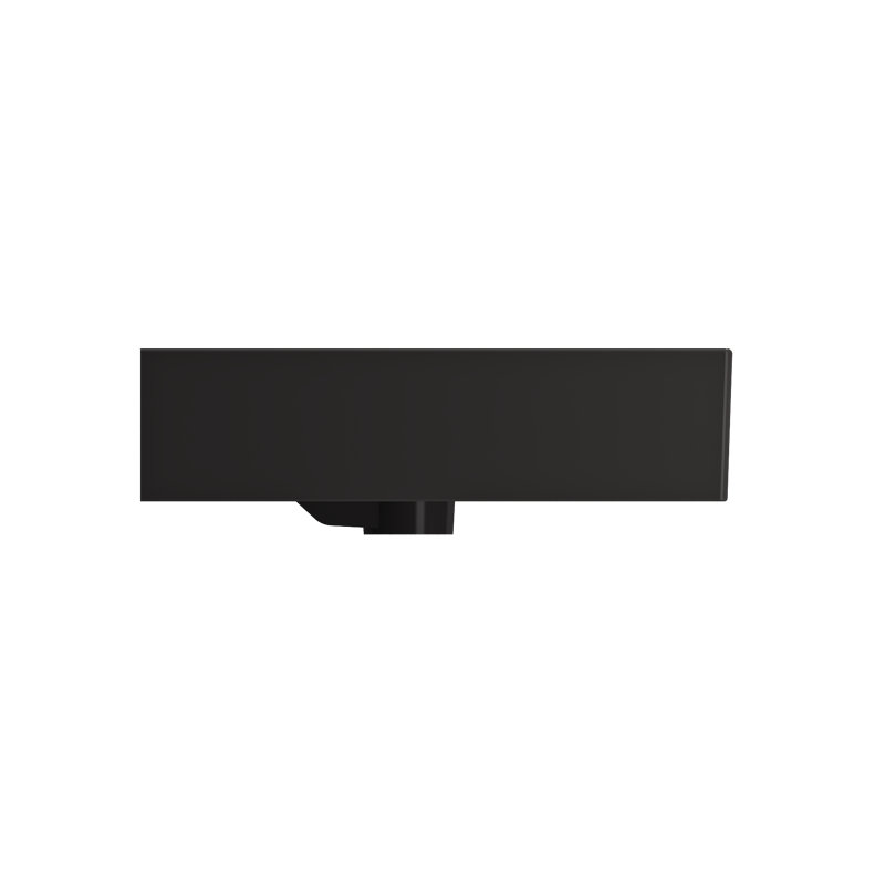 Milano 31.69'' L Bathroom Sink, Matte Black, 8" Widespread