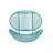 Stylish Teal Iron Chair - Mesh Seating, 25.65" D X 33.14" H, For Outdoor Living Shell Playful Retro Look, Frame, H Room