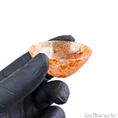 Small Decor Bowl, Yellow Aventurine Hand Carved Gemstone Bowl, 100% Natural Gemstone, Miniature Display Bowl