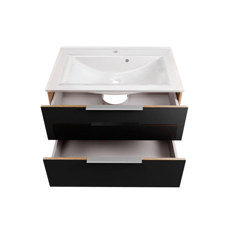 2 Pieces 1000 Mm Bathroom Furniture Suite