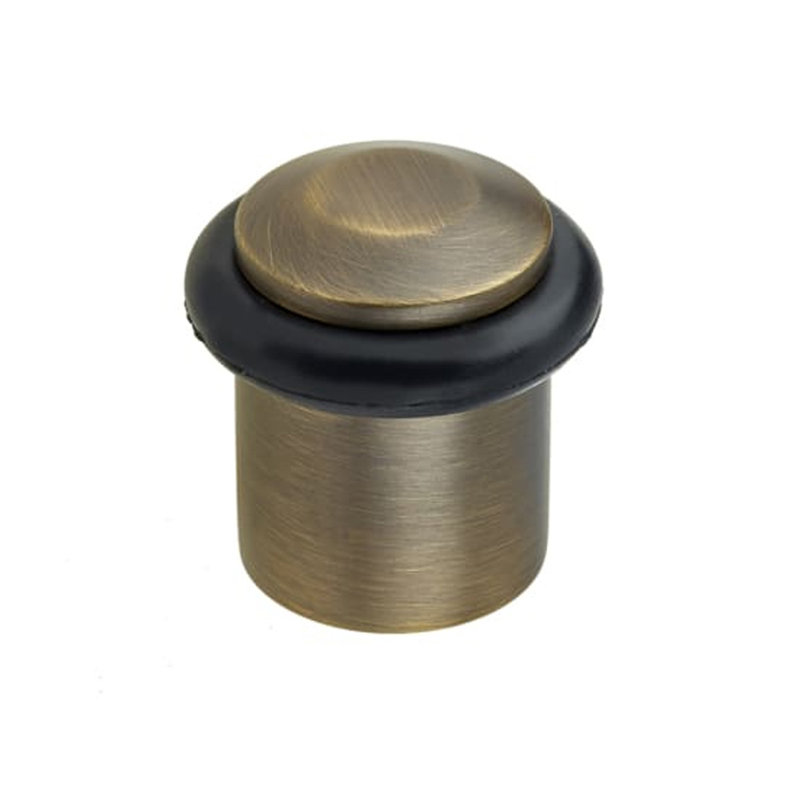 Brass Floor Door Stop, Antique Bronze