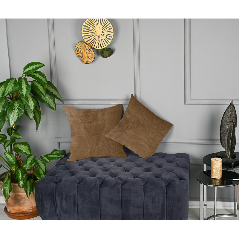 Indoor / Outdoor Rectangular Euro Pillow Cover - 1Pc, Antique Brass, 35cm x 50cm