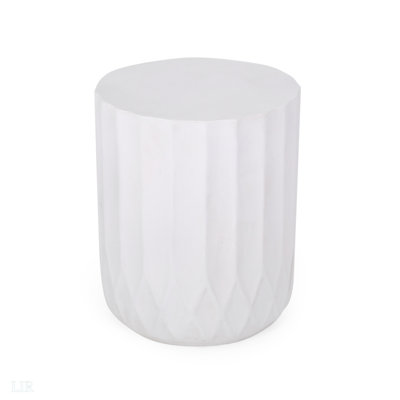 END TABLE， No Assembly Is Required,White End Table
