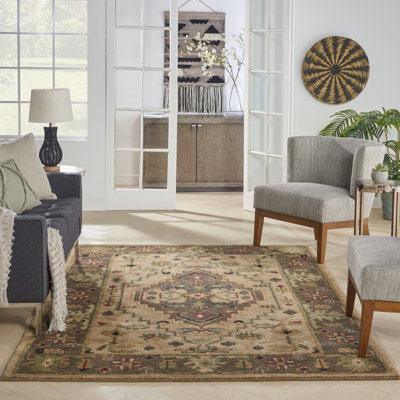 Tapis traditionnel beige Nourison Tekita 5 pi 6 po x 8 pi 6 po