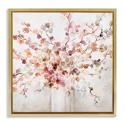 Abstrait, art floral sur toile encadrée par Kristen Brockmon