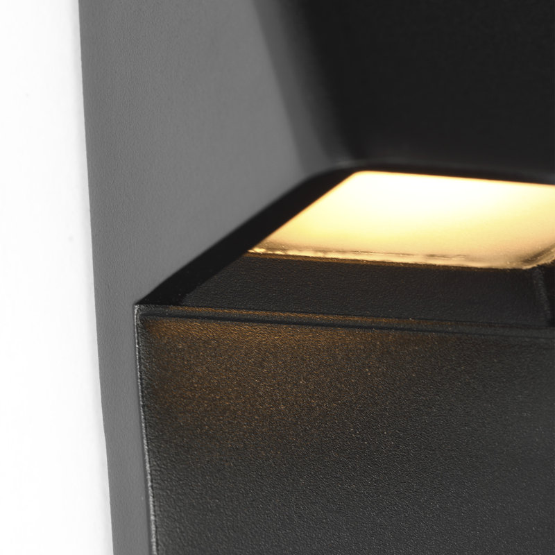 Froler LED Outdoor Sconce, Black, 36" H x 2.4" W x 2.6" D, Black
