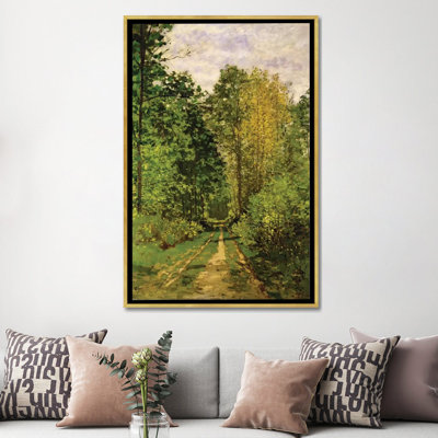 Chemin boisé, 1865 par Claude Monet, reproduction d’art