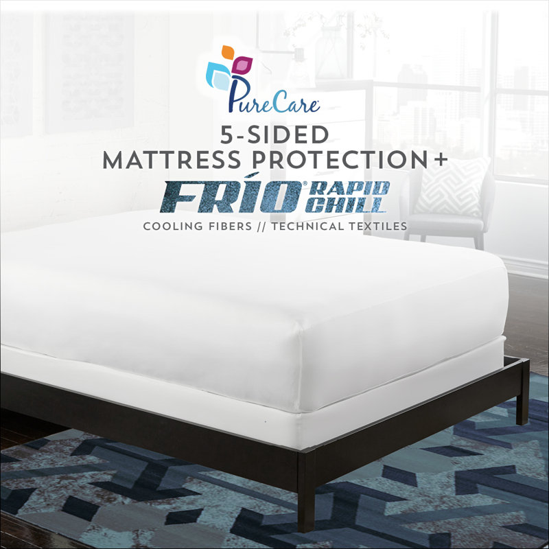 King Size White Waterproof Fitted Mattress Protector