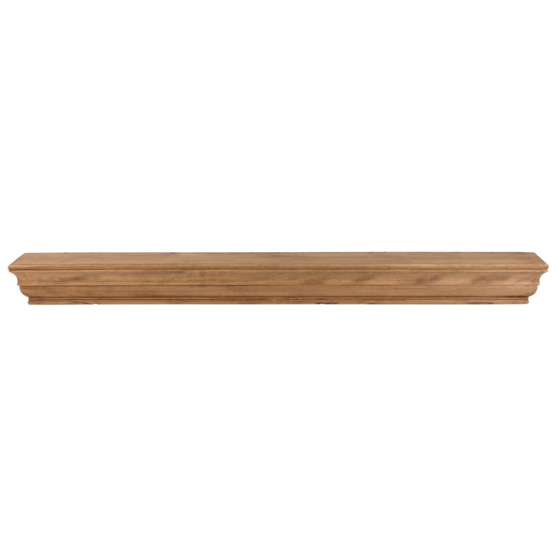 Dogberry Collections Shaker Mantel Shelf, Beige, 48"