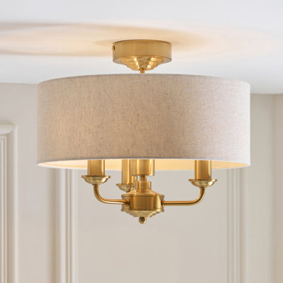 Linen Flush Mount