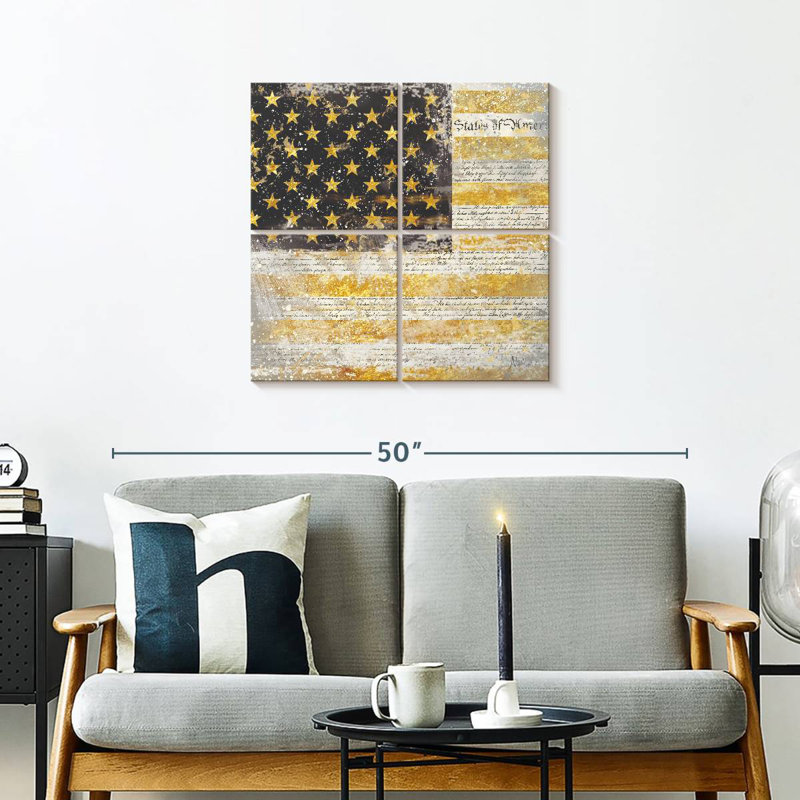 Borges Americana Flag, 26" H x 26" W