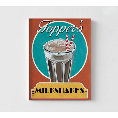 Milkshakes By Catherine Jones, Junk Food Poster Print, Retro Fast Food Restaurant Decor, Vintage Diner Wall Art, Foodie Gift Idea