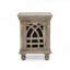 Table de chevet en bois gris antique