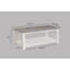 Table basse rectangulaire blanche et brun 3 et tables de bout carrées 3 - Mobilier de salon élégant avec finition moderne