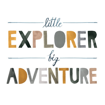Little Explorer 1 Piece Wrapped Canvas Wall Art
