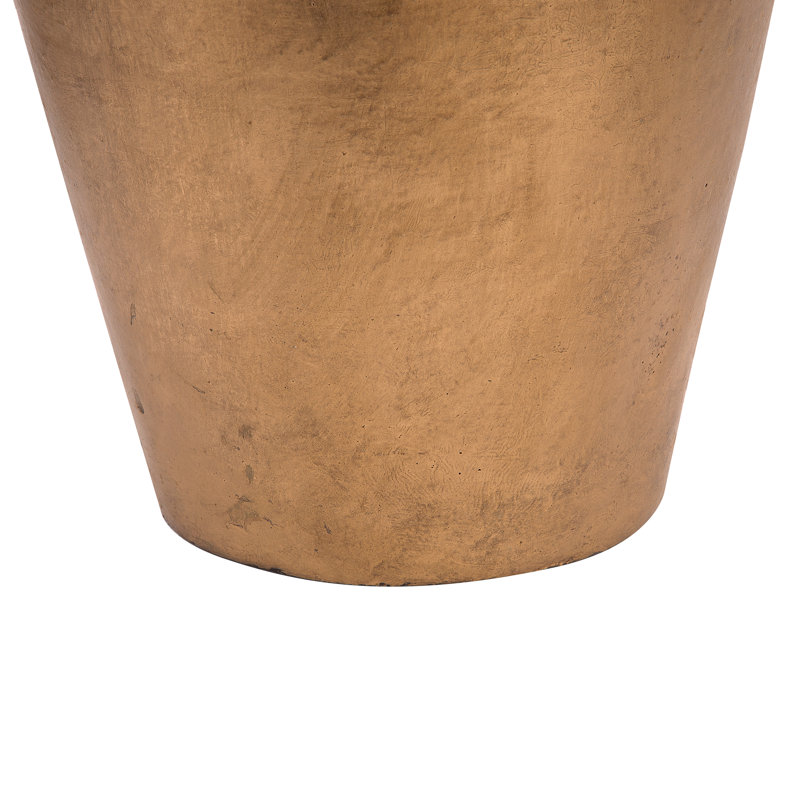 Kendal Handmade Terracotta Floor Vase, Gold