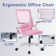 Bleona Office Chair With Flip-Up Armrests Ergonomic Computer Desk Chair Foldable Mesh Task Chair With Wheels Adaptive Lumbar Support Swivel Tilt Comfortable Study Chair For Student