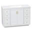 Meuble-lavabo en MDF blanc de 12,7 cm avec lavabo, comprenant le meuble et le lavabo, avec rangement, style ferme moderne-565833329