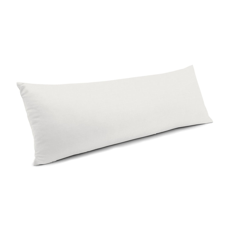  Housse de coussin rectangulaire et insert, 12 po x 18 po, Blanc