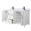 Meuble-lavabo double avec plateau en marbre Elan-99460084-99460087-124985084