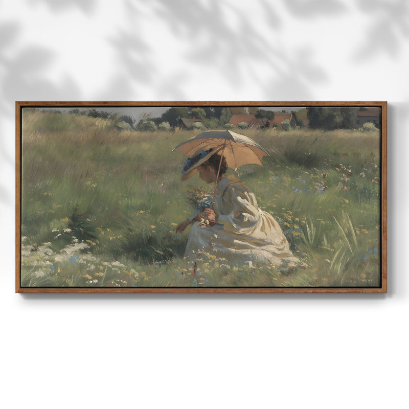 «Landscape Series», reproduction d'art sur toile encadrée, H 17 po x l 33 po, Noyer