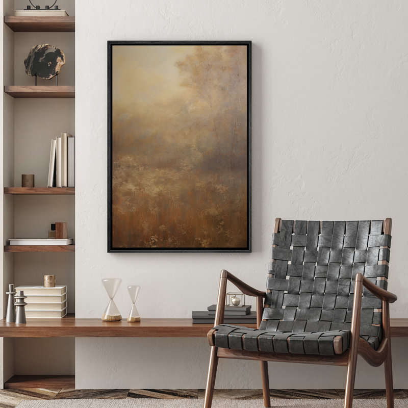 Automne, automne, brun, paysage, illustrations, rustique, campagne française, Noir, H 24 po x l 16 po