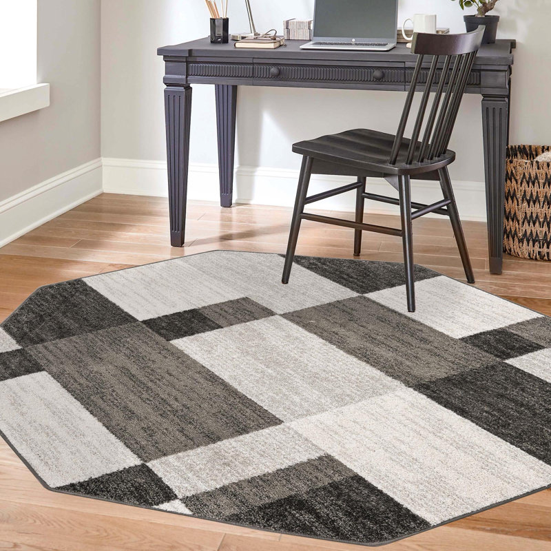 Tapis beige Contemporary Harvest, Octogone 7 pi 10 po
