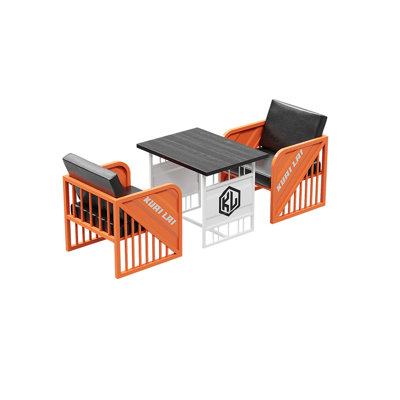 Nihith Solid Wood Top Trestle Dining Set