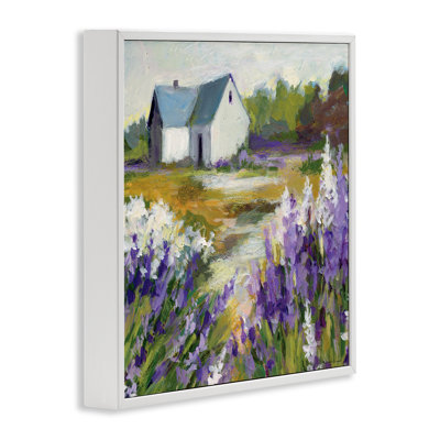 «Lavender Field and Cottage», estampe numérique de Susan Winget