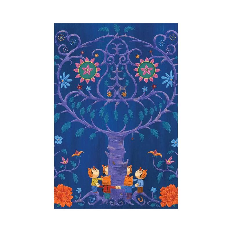 Tigers Tree by Martin Hsu - Print on Canvas, Wrapped Canvas, 20.32 cm H x 30.48 cm W