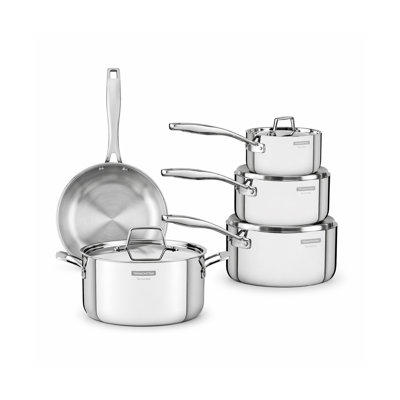 Tramontina 5 Pcs. Grano 3-Ply Stainless Steel Cookware Set